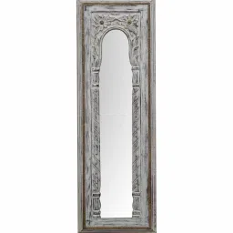 artisans rose White Mango Wood Artistic Full Length Mirror image 2