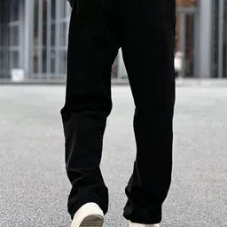 evergreen enterprise Men Straight Fit High Rise Black Jeans image 3