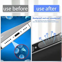 PRISHACRAFT Mobile Speaker Dust Net Protector Mesh Sticker (Pack of 10, Universal)” Audio Jack Black Anti-dust Plug image 5