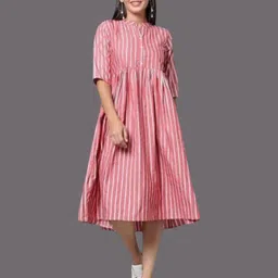 houseofcommona Women Maxi Multicolor Midi/Calf Length Dress image 1