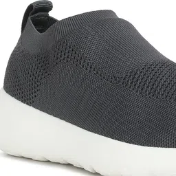 london rag Grey Knitwear Sporty Shoes Walking Shoes For Women image 4