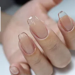 emijun Reusable Artificial Fake Nail & Transaperent Nail Paint Set image 3