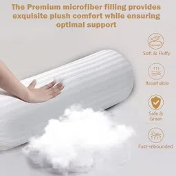 mstrader Microfibre Stripes Bolster Pack of 1 image 2