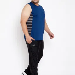 bigbanana Men Solid Black Track Pants image 2