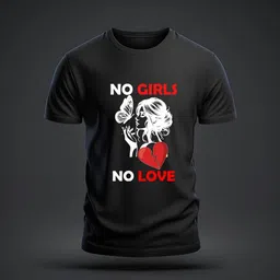 deccan store Men Printed Round Neck Polyester Black T-Shirt-picture-24