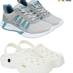 Birde Stylish Combo Pack of 2 Lightweight Gym, Running Shoes With Clogs Walking Shoes For Men-picture-18