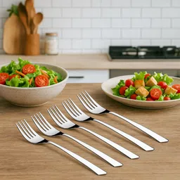 alcantara 200 PREMIUM FROK SPOON 6 SET Stainless Steel Table Spoon image 5