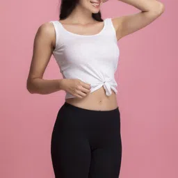 clovia Solid Women Black Cycling Shorts image 3