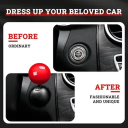 cypat Car Push Start Button Rocker Car One Button Ball-bar Automotive Start Button C Engine Start/Stop Button image 2