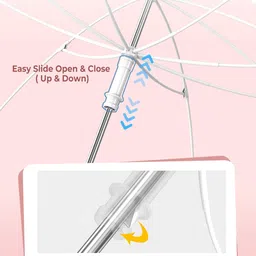 anycho Kids Umbrella, Anti-pinch Kids Umbrella Cartoon, Umbrella for Kids Boys, Girls Umbrella image 3