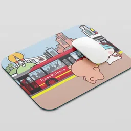 UNIARAWALAS Non-Slip Brain ,DUDU BUBU Cartoon MPM-167 Non Slip Base Mousepad image 2