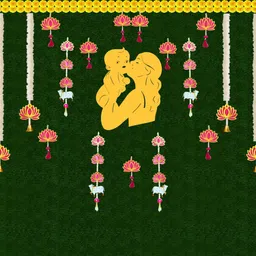 backdropon Cradle, Baby Naming Ceremony Design Printed Backdrop(5Feet Height & 8Feet width)-picture-24