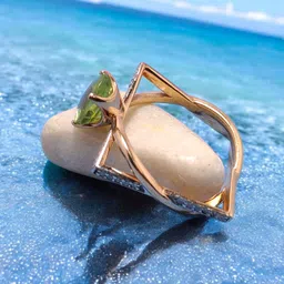 shree shyam jewells Silver Cubic Zirconia Rhodium Plated Ring image 2