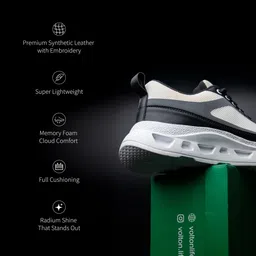 volton lifestyle Ashes Illusion Grey Sports Shoes | Lightweight Chunky Sole with Cushioned Insole Sneakers For Men image 3