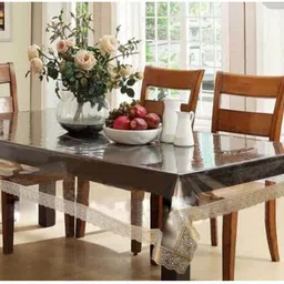 casa furnishing Solid 6 Seater Table Cover-picture-16