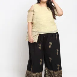 style prezone Women Relaxed Black Viscose Rayon Trousers image 5