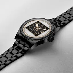 onir Date & Time Analog Quartz For Men/Boys Analog Watch Analog Watch - For Men Black Stainless Steel Chain Analogue Quartz Movement boys Wrist Watch image 3