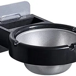 dhruv mart Stainless Steel Wall-Mounted Ashtray, Garden Ashtray Weed for Outside, Ash Holder for Smokeless, Wind Cool Ashtray Mold, Cigarette Ashtray Black Iron, Plastic Ashtray-picture-10