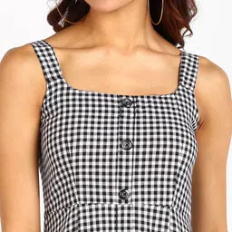 tokyo talkies Women A-line Multicolor Midi/Calf Length Dress image 4