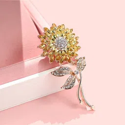 YouBella Crystal Floral Jewellery Brooch-picture-12