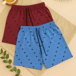zakhifashion Pack of 2 Printed Women Multicolor Regular Shorts-picture-23