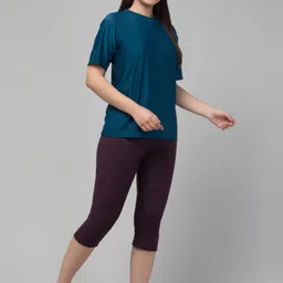 ullaspemium ULSP-SWI-052 Solid Women Swim-dress Dark Green Swimsuit image 4