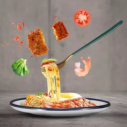 9up Elegant Travel Cutlery Set Gold & Green Spoon Fork Chopsticks with Carry Case Stainless Steel Cutlery Set image 3