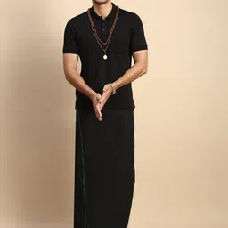 ramraj cotton Men Pure Cotton Shirt Dhoti Set image 1