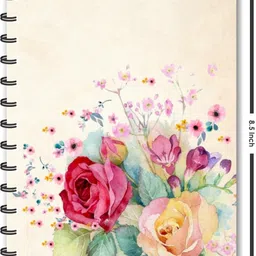 escaper Red Roses Yellow Roses (RULED) Designer Diary, Journal, Notebook, Notepad A5 Diary Ruling 160 Pages image 4