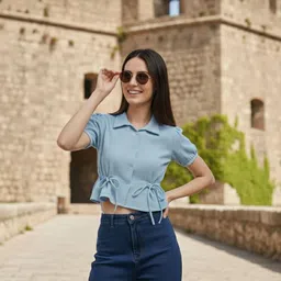 beau dell Women Regular Fit Solid Casual Shirt image 4