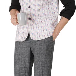 wagreoutfit Graphic Print Men Waistcoat image 2