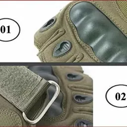 ekronixx Half Finger Tactical Gloves Military Army GLOVE XL Size Riding Glovesnew Riding Gloves image 3