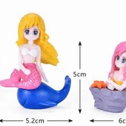 chocozone Set of 4 Garden Decor Home Decor Miniature Set Toys for Girls (Sea Shell) image 3