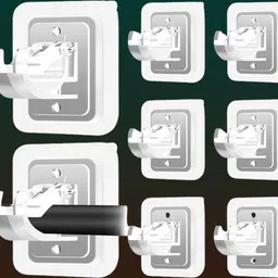 kladrix White Curtain Hooks-picture-48