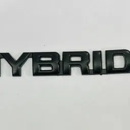 BLACK New,Hybrid-3D Logo Metal 3D Sticker Log Car Bike 13cmx1.5cm Car Flywheel-image-58