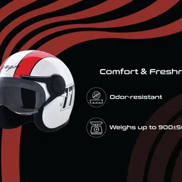 vega Jet 777 W/Visor Motorbike Helmet image 3