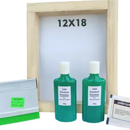 cmr Screen Printing Frame 12X18 inch, 2 Emulsion, 1 Sensitizer, 4inch Squeegee-picture-28