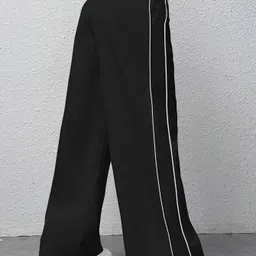 rajovati Women Solid Black Track Pants image 2