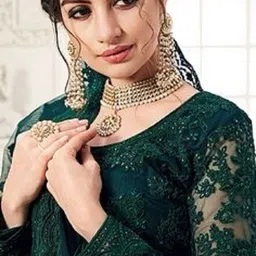 trivora Embroidered Semi Stitched Lehenga Choli image 4