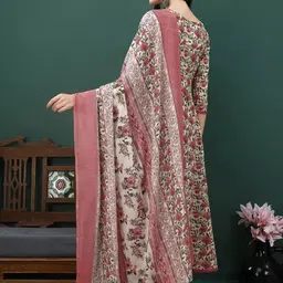lamba creations Women Pure Cotton Kurta Pant Dupatta Set image 3