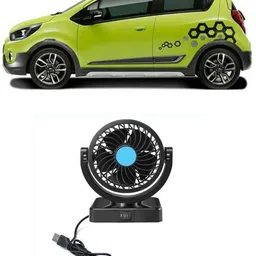 DOUBLE Car Fan 12v 360 Head 2 Speed Optimization For UNIVESAL CAR FF-149 Car Interior Fan-image-92