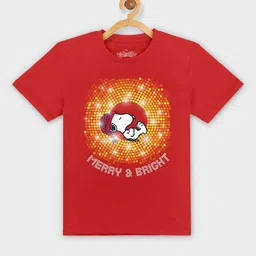 Kids Ville Boys Peanuts Printed Pure-Cotton T-Shirt-picture-17