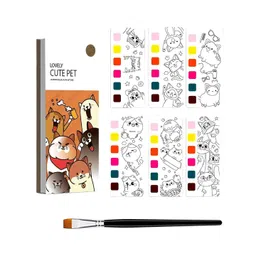 Kidology Kids 3 Pieces Pocket Watercolor Painting Book Set-picture-34