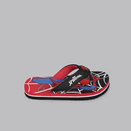 Kids Ville Boys Spiderman Printed Rubber Thong Flip Flops image 2