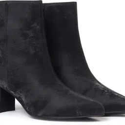 yoho Midnight Velvet Ankle Length Boots Boots For Women-picture-28