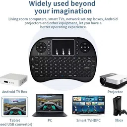 ROCKTECH Wireless Mini Keyboard with Touchpad and LED Backlight - 3-in-1 Multi-device Keyboard Remote Controller image 4