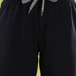 dollar missy Women Solid Dark Blue Track Pants image 4