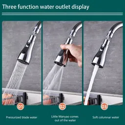 dhanshree flexible 360° rotating tap extender / adjustable kitchen faucet nozzle Faucet Nozzle image 4