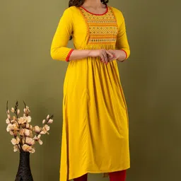 annu paridhan Embroidered Rayon Blend Stitched Anarkali Gown image 4