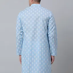 jompers Men Printed Pure Cotton Straight Kurta image 3